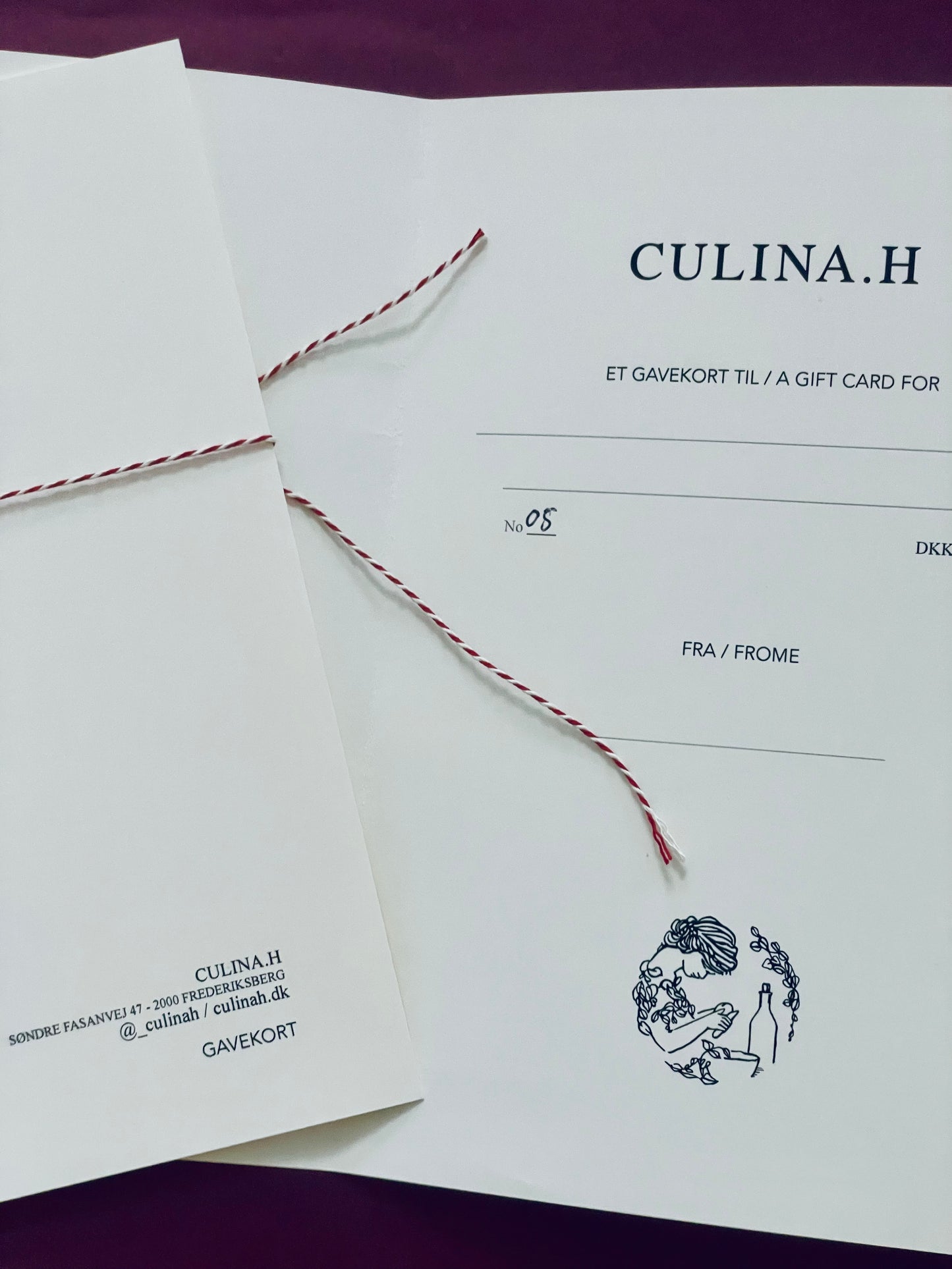 Gavekort til Culina.H - butik og skole